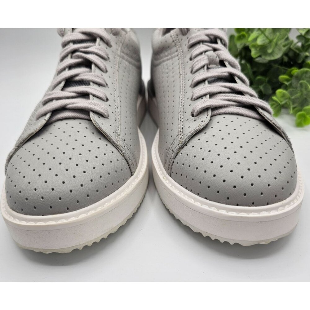 Hush Puppies Sabine Sneakers Womens 10 Vapor Gray Perforated Leather HW06591-050 - Picture 4 of 11
